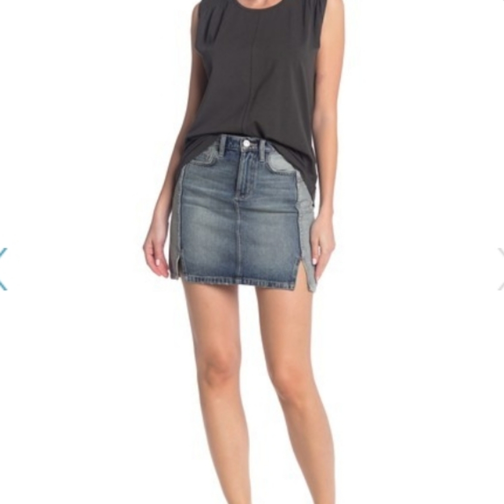 Current elliot mini denim skirt